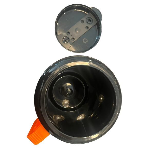 VTG Retro Betras Big Mug Thermos Water Bottle Summer Fun Neon Orange Beach 52 Oz - Picture 3 of 8